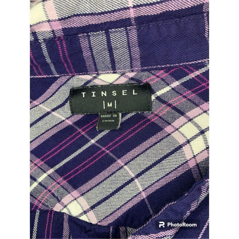 Tinsel button-up top Medium - Picture 5 of 6